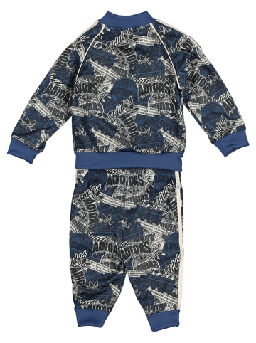 adidas Trainingpak blauw/crème