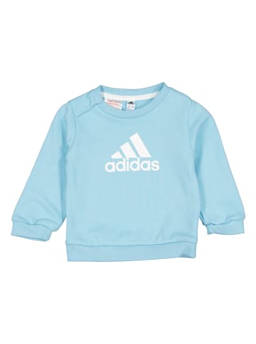 adidas Trainingsanzug in Hellblau/ Dunkelblau
