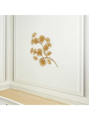 Rétro Chic Wanddecoratie goudkleurig - (L)52 x (B)35 cm
