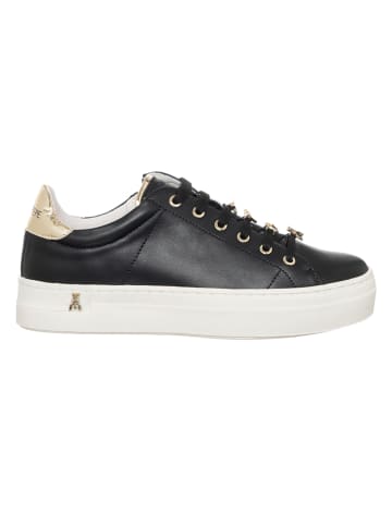 Patrizia Pepe Leder-Sneakers in Schwarz