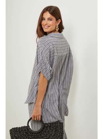 Lin Passion Bluse in Grau