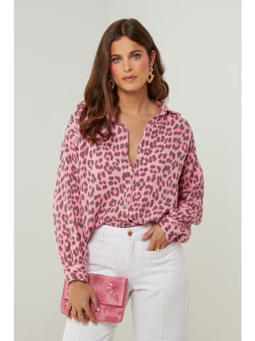 Lin Passion Bluse in Rosa
