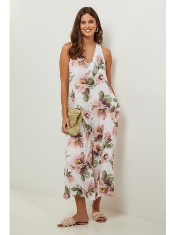 Lin Passion Linnen jumpsuit wit