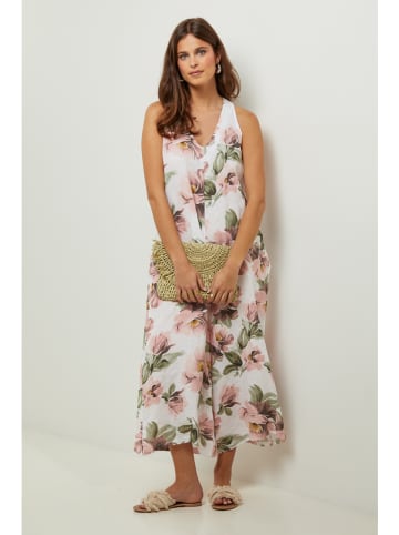 Lin Passion Linnen jumpsuit wit