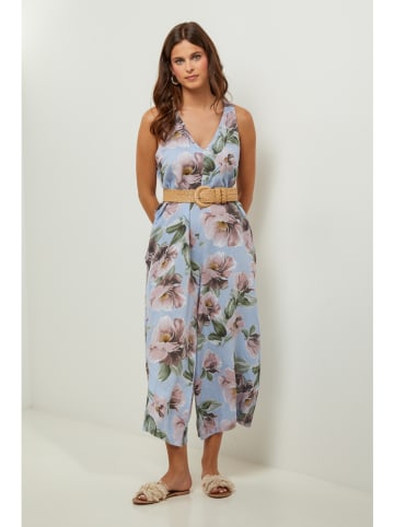 Lin Passion Leinen-Jumpsuit in Hellblau