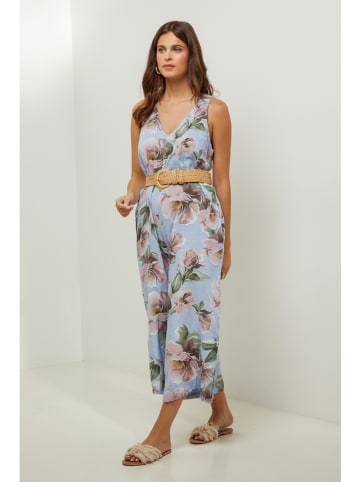 Lin Passion Linnen jumpsuit lichtblauw