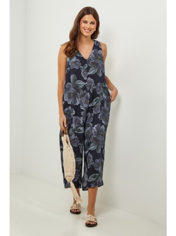 Lin Passion Leinen-Jumpsuit in Dunkelblau