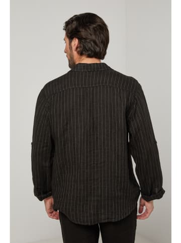 Lin Passion Leinen-Hemd in Schwarz