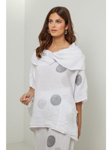 Lin Passion Leinen-Bluse in Weiß