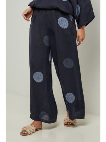 Lin Passion Leinen-Hose in Dunkelblau