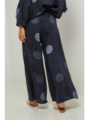 Lin Passion Leinen-Hose in Dunkelblau