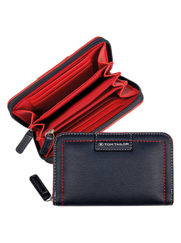 Tom Tailor Geldbörse "Miri Mare" in Dunkelblau - (B)16 x (H)10,5 x (T)2,5 cm