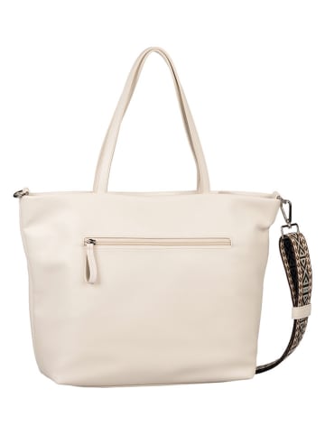 Tom Tailor Shopper "Palina" in Creme - (B)42 x (H)29 x (T)15 cm