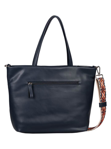 Tom Tailor Shopper "Palina" in Dunkelblau - (B)42 x (H)29 x (T)15 cm