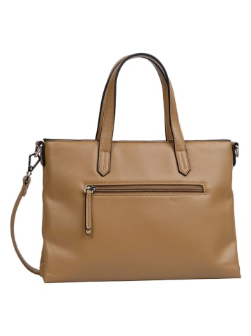 Tom Tailor Henkeltasche "Poppy" in Hellbraun - (B)30 x (H)21 x (T)6,5 cm