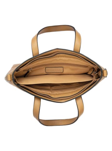 Tom Tailor Henkeltasche "Poppy" in Hellbraun - (B)30 x (H)21 x (T)6,5 cm