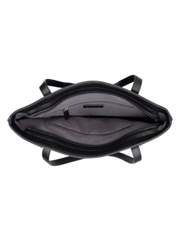 Tom Tailor Shopper "Wendy" in Schwarz - (B)41 x (H)30 x (T)11 cm