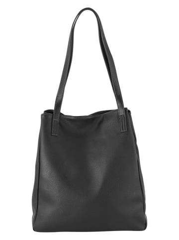 Tom Tailor Shopper "Arona" in Schwarz - (B)41 x (H)35 x (T)14 cm
