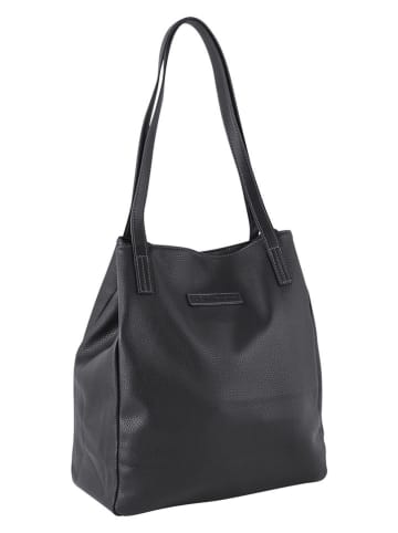 Tom Tailor Shopper "Arona" in Schwarz - (B)41 x (H)35 x (T)14 cm