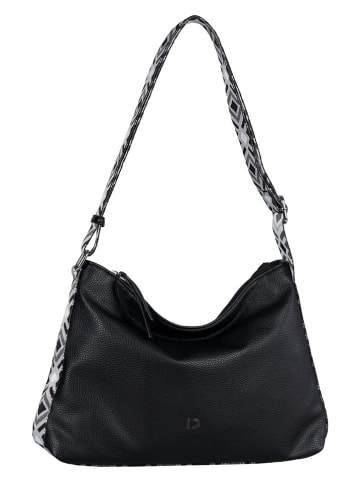 Tom Tailor Schultertasche "Donata" in Schwarz - (B)37 x (H)24 x (T)9 cm