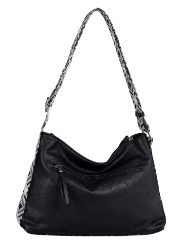 Tom Tailor Schultertasche "Donata" in Schwarz - (B)37 x (H)24 x (T)9 cm