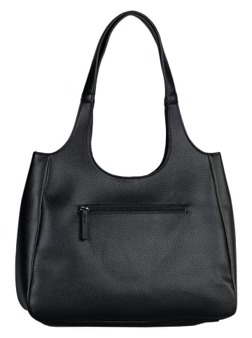 Tom Tailor Shopper "Leana" in Schwarz - (B)35 x (H)28 x (T)13 cm
