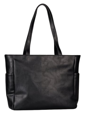 Tom Tailor Shopper "Malina" in Schwarz - (B)40 x (H)29 x (T)13,5 cm