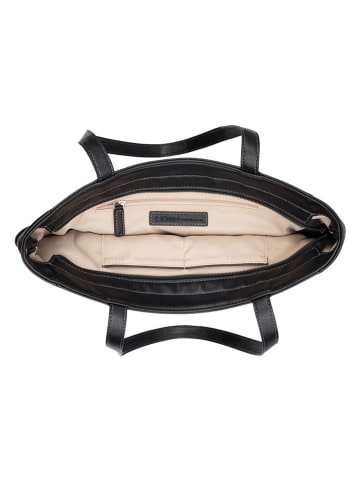 Tom Tailor Shopper "Malina" in Schwarz - (B)40 x (H)29 x (T)13,5 cm