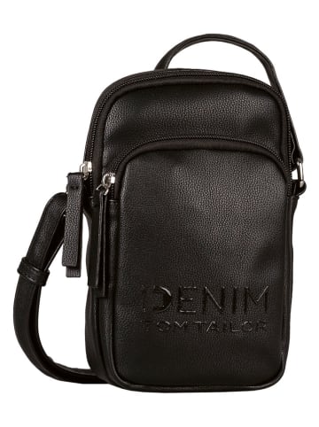 Tom Tailor Handytasche "Maxime" in Schwarz - (B)13,5 x (H)21 x (T)5,5 cm