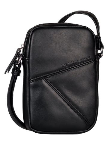 Tom Tailor Handytasche "Milla" in Schwarz - (B)14 x (H)22,5 x (T)4 cm