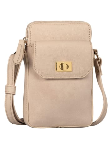 Tom Tailor Handytasche "Taya" in Beige - (B)12,5 x (H)20 x (T)3,5 cm