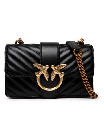 Pinko Leren schouderriem zwart - (B)21 x (H)13 x (D)6 cm
