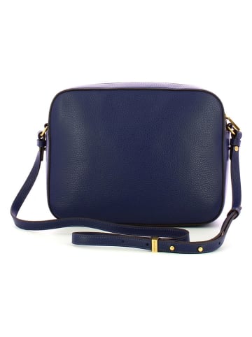 COCCINELLE Leren schoudertas donkerblauw - (B)26 x (H)20 x (D)9 cm
