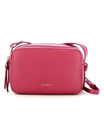 COCCINELLE Leren schoudertas roze - (B)21,5 x (H)14 x (D)8,5 cm