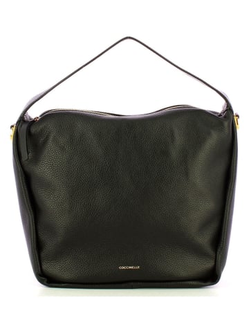 COCCINELLE Leder-Schultertasche in Schwarz - (B)27 x (H)30 x (T)17 cm