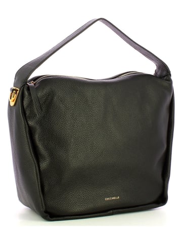 COCCINELLE Leder-Schultertasche in Schwarz - (B)27 x (H)30 x (T)17 cm
