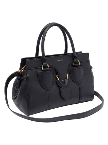 COCCINELLE Leder-Henkeltasche in Schwarz - (B)30 x (H)21 x (T)14 cm