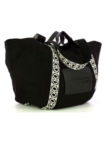 COCCINELLE Schultertasche in Schwarz - (B)34 x (H)33 x (T)6,5 cm