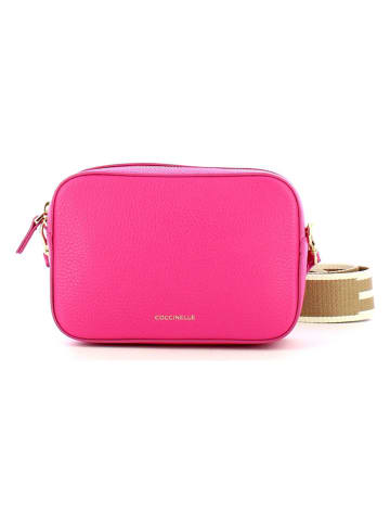 COCCINELLE Leder-Umhängetasche in Pink - (B)21,5 x (H)17 x (T)6 cm