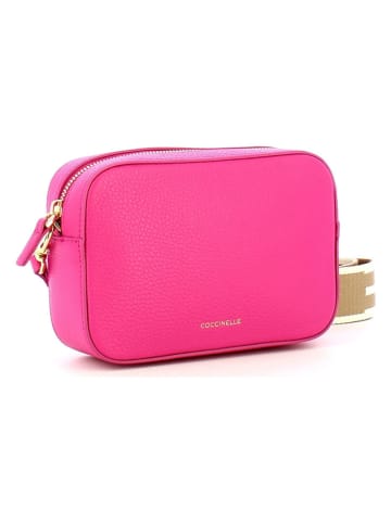 COCCINELLE Leder-Umhängetasche in Pink - (B)21,5 x (H)17 x (T)6 cm