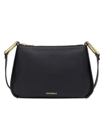 COCCINELLE Leder-Umhängetasche in Schwarz - (L)16 x (B)24 cm