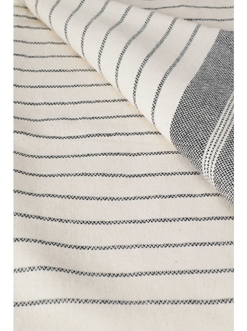 Towel to Go 3tlg. Set: "Wellness & Spa" in Weiß/ Hellgrau - (L)90 x (B)45 cm