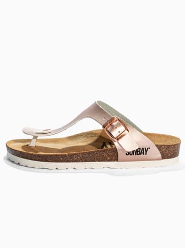 Sunbay Teenslippers "Camelia" roségoudkleurig