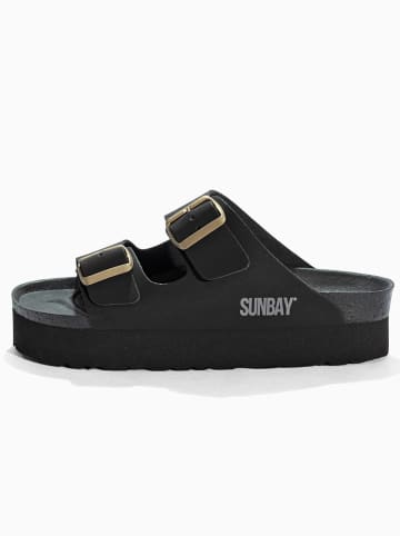 Sunbay Slippers "Edelweiß" zwart