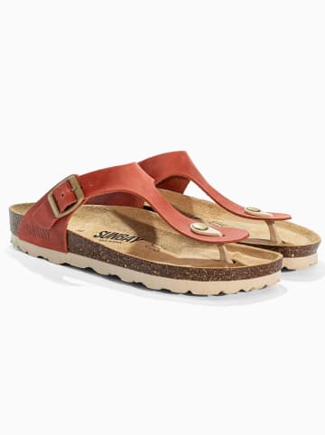 Sunbay Leder-Zehentrenner "Camelia" in Orange