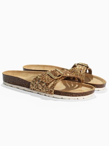 Sunbay Slippers "Freezia" goudkleurig