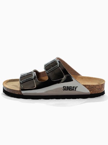 Sunbay Klapki "Trefle" w kolorze srebrnym