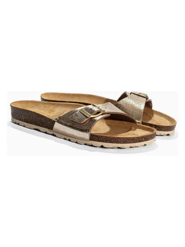 Sunbay Slippers "Jasmin" goudkleurig