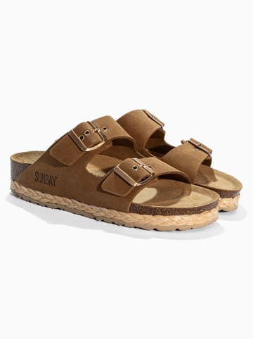 Sunbay Pantoletten "Trefle" in Braun