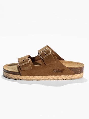Sunbay Pantoletten "Trefle" in Braun